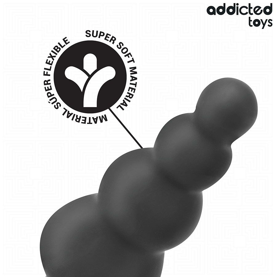 ADDICTED TOYS - ANAL PLUG WITH SILICONE RING MODEL 5