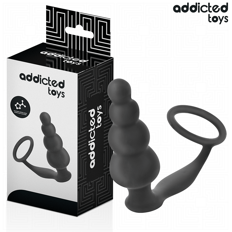 ADDICTED TOYS - ANAL PLUG WITH SILICONE RING MODEL 5