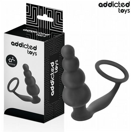 ADDICTED TOYS - ANAL PLUG WITH SILICONE RING MODEL 5