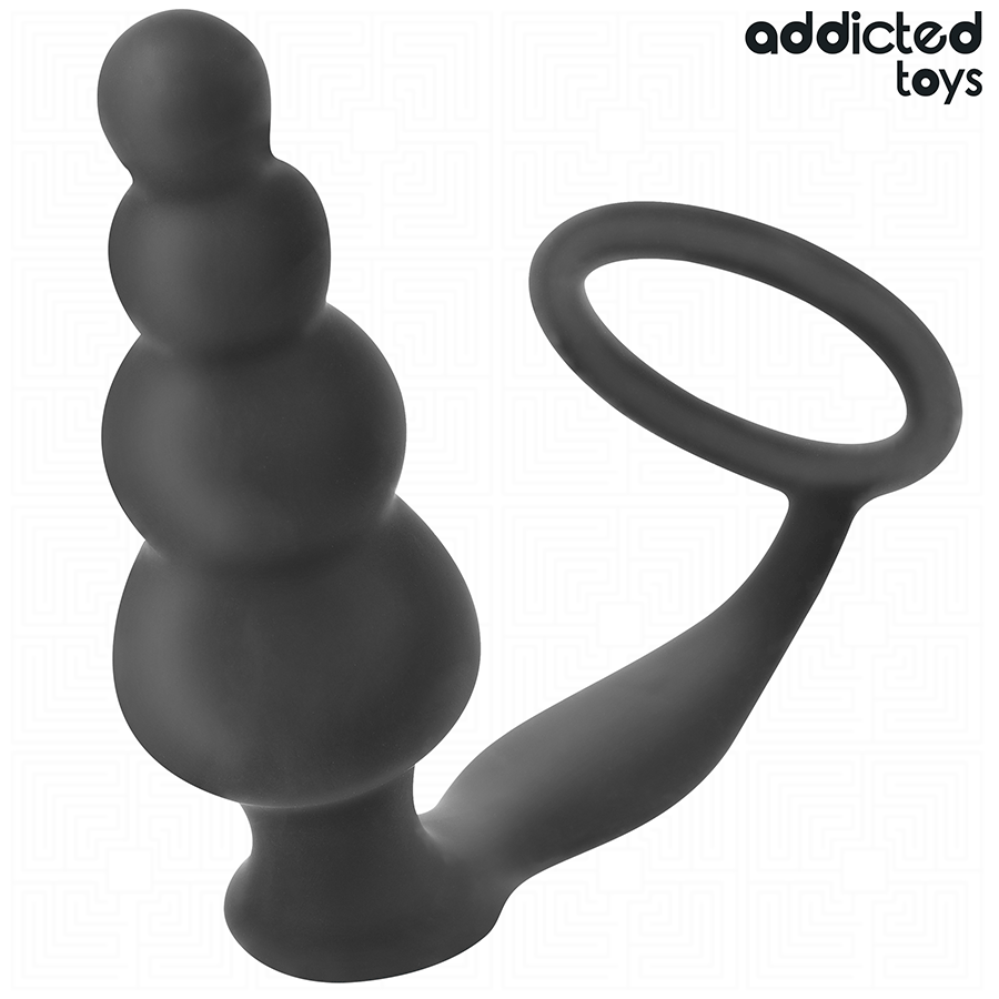 ADDICTED TOYS - ANAL PLUG WITH SILICONE RING MODEL 5
