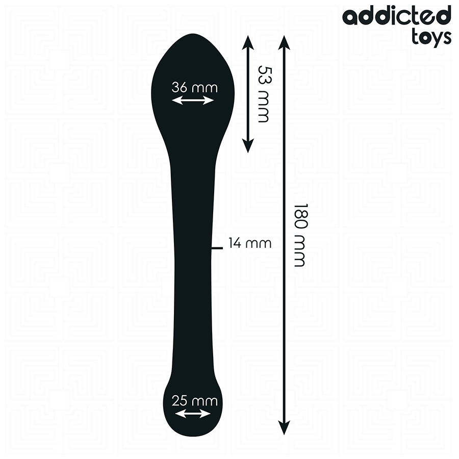 ADDICTED TOYS - DOUBLE SILICONE ANAL STIMULATOR 18 CM