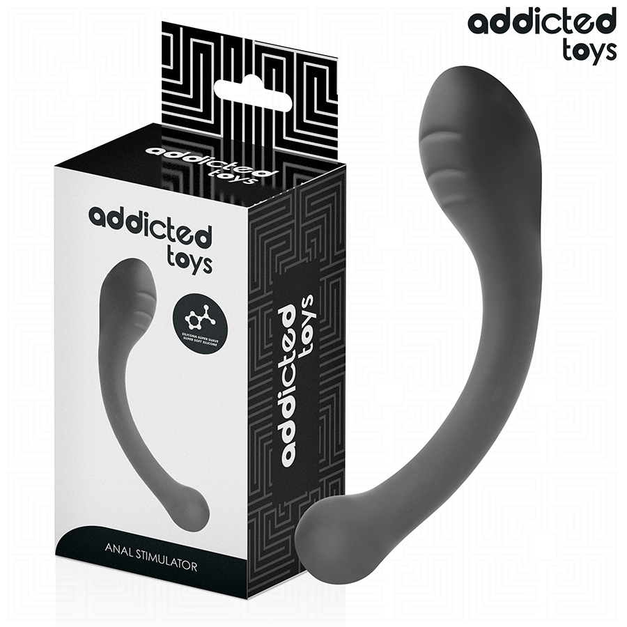 ADDICTED TOYS - ESTIMULADOR ANAL DOBLE SILICONA 18 CM