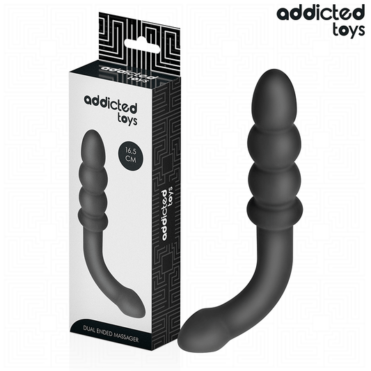 ADDICTED TOYS - DOUBLE SILICONE ANAL MASSAGER 16.5 CM