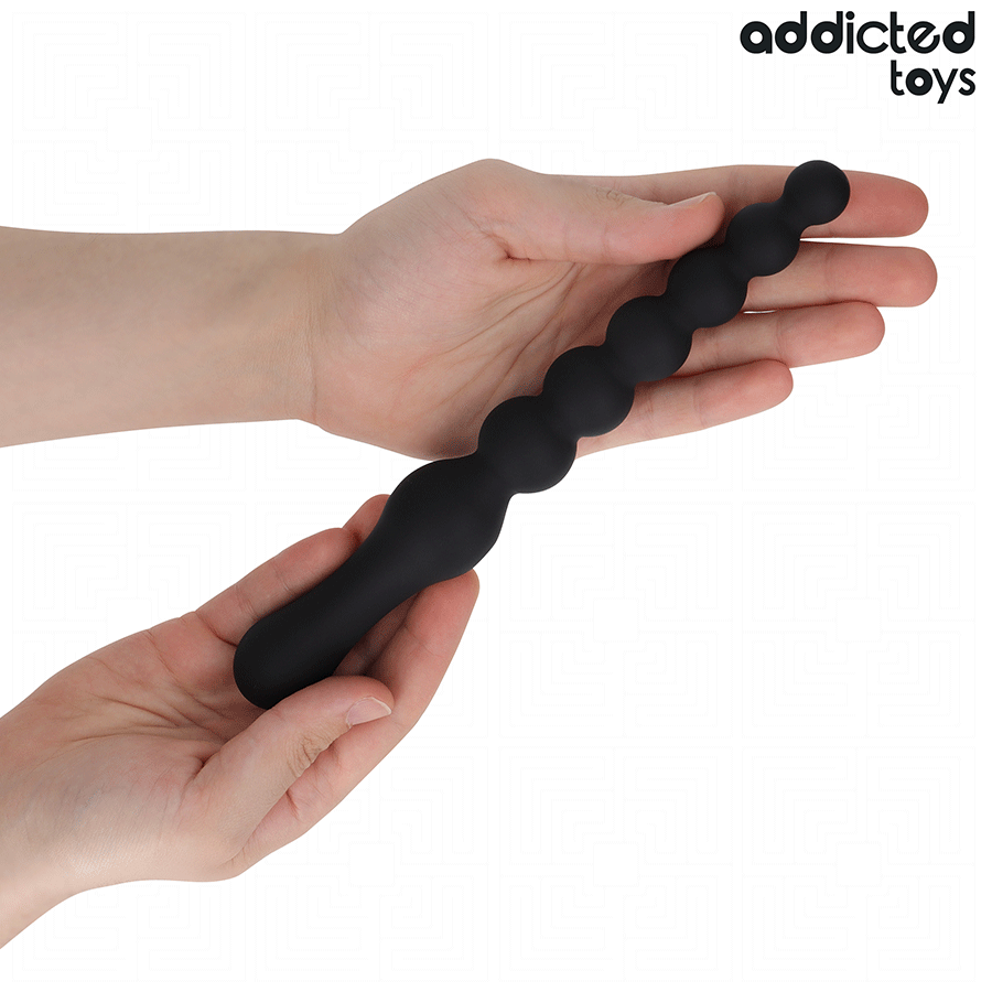 ADDICTED TOYS - DOUBLE SILICONE ANAL MASSAGER 24 CM