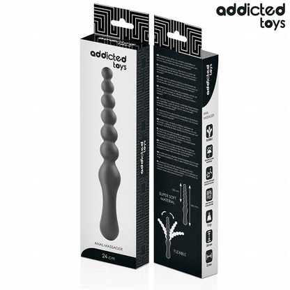 ADDICTED TOYS - DOUBLE SILICONE ANAL MASSAGER 24 CM