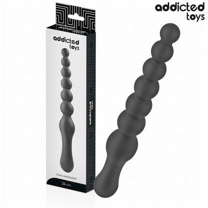 ADDICTED TOYS - DOUBLE SILICONE ANAL MASSAGER 24 CM