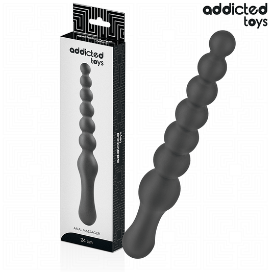 ADDICTED TOYS - DOUBLE SILICONE ANAL MASSAGER 24 CM