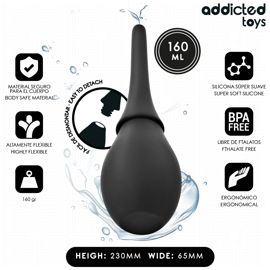 ADDICTED TOYS - LIMPIADOR DE VIAJE SILICONA MODELO 3