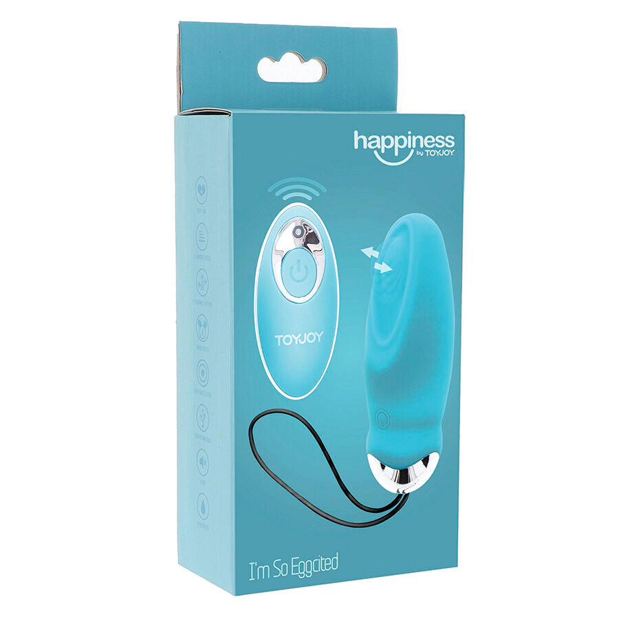 TOYJOY - HAPPINESS IM SO EGGCITED VIBRADOR COM CONTROLO REMOTO AZUL