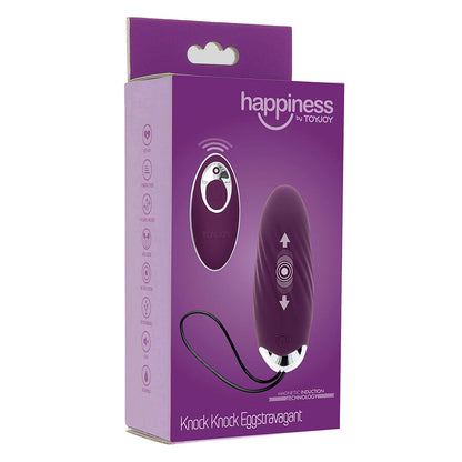 TOYJOY - HAPPINESS KNOCK KNOCK EGGSTAVAGANT VIBRADOR CON CONTROL REMOTO MORADO