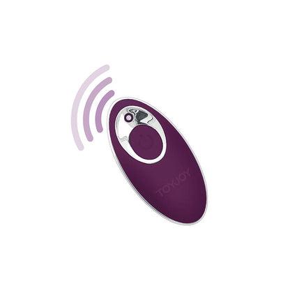 TOYJOY - HAPPINESS KNOCK KNOCK EGGSTAVAGANT VIBRADOR CON CONTROL REMOTO MORADO