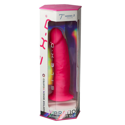 SILEXD - REALISTIC PENIS MODEL 2 PINK + LRS REMOTE CONTROL 17 CM