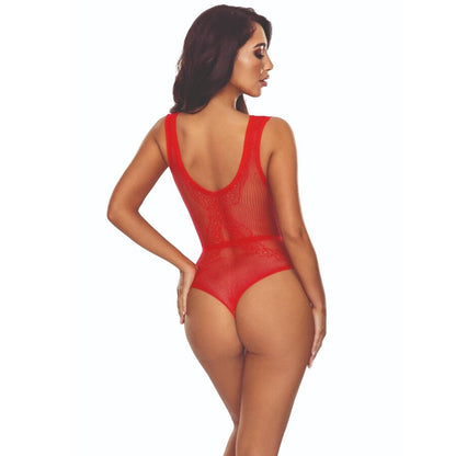 PASSION - BS115 BODYSTOCKING RED MESH