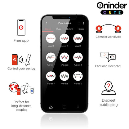 ONINDER CUTE - LOVE BUTT VIBRATOR ANAL PLUG DILATOR - FREE GLOBAL APP