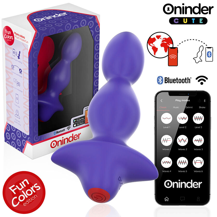 ONINDER CUTE - LOVE BUTT VIBRATOR ANAL PLUG DILATOR - FREE GLOBAL APP