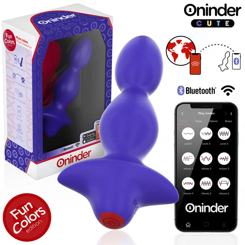 ONINDER CUTE - LOVE BUTT VIBRATOR ANAL PLUG DILATOR - FREE GLOBAL APP