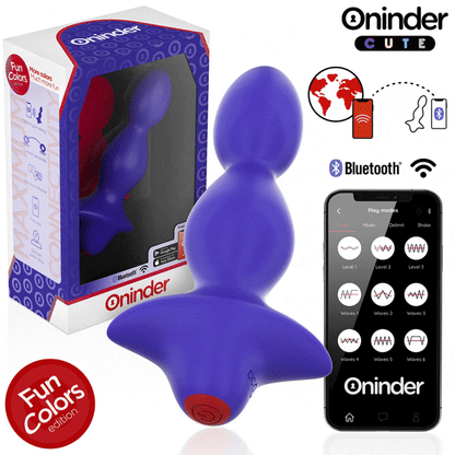 ONINDER CUTE - LOVE BUTT VIBRATOR ANAL PLUG DILATOR - FREE GLOBAL APP