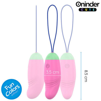 ONINDER CUTE - LOVE PLEASURE 360° VIBRATING-ROTATING SILICONE EGG - FREE GLOBAL APP