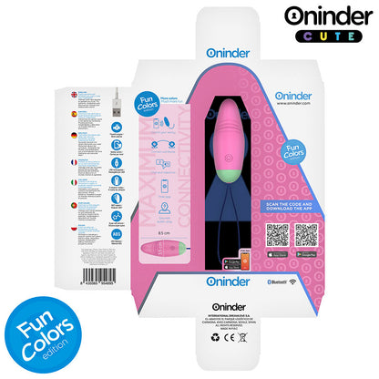 ONINDER CUTE - LOVE PLEASURE 360° VIBRATING-ROTATING SILICONE EGG - FREE GLOBAL APP