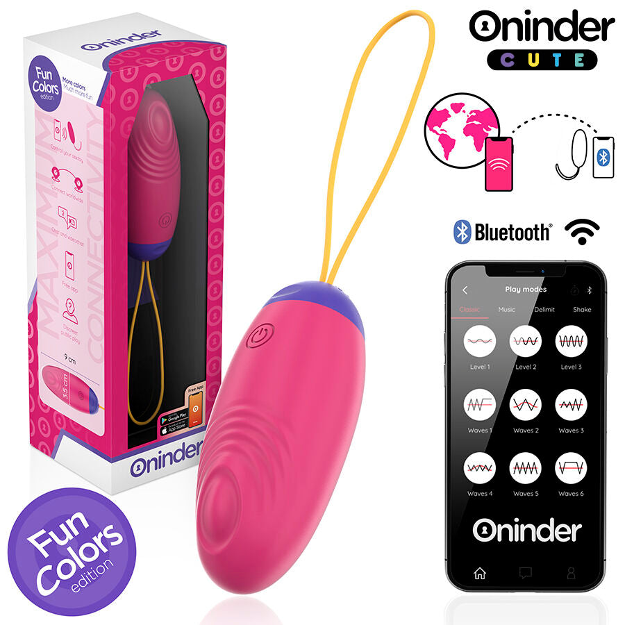 ONINDER CUTE - LOVE PLEASURE HUEVO VIBRO-WAVE TAPPING SILICONA - APP MUNDIAL GRATUITA