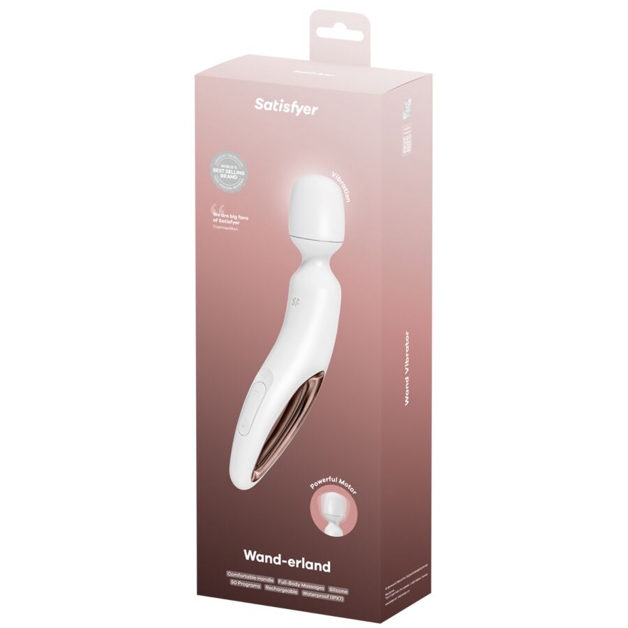 SATISFYER - WAND ERLAND MASAJEADOR VIBRADOR BLANCO