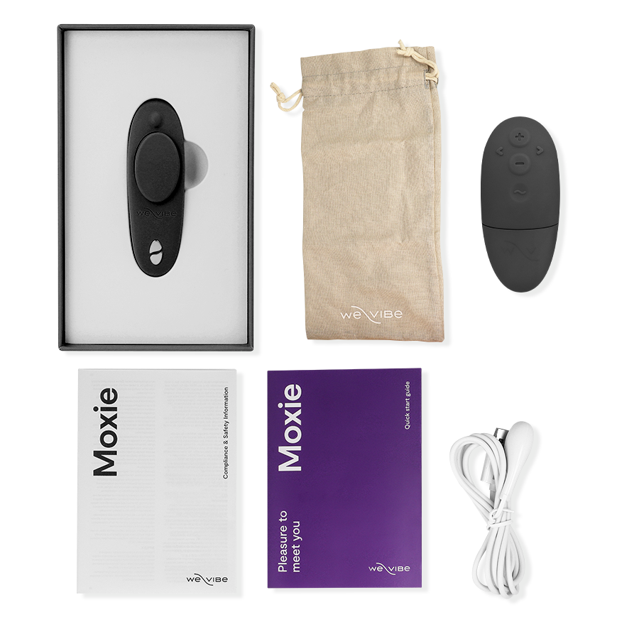 WE-VIBE - MOXIE + VIBRADOR CLÍTORIS NEGRO