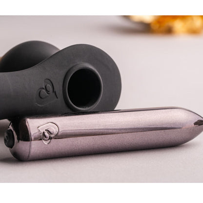 ROCKS-OFF-RO-ZEN RRO ANAL PLUG WITH VIBRATING RING FOR BLACK PENIS