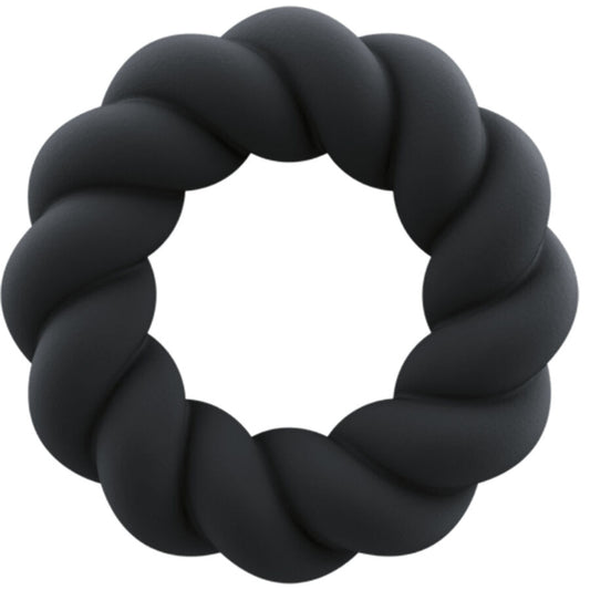 ROCKS- OFF - TWIST ANILLO MASTURBADOR SILICONA NEGRO