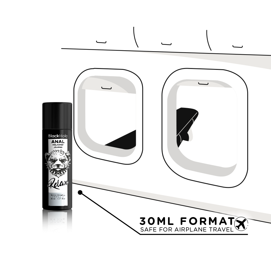 BLACK HOLE -  ANAL RELAXING CON JOJOBA BASE SILICONA 30 ML