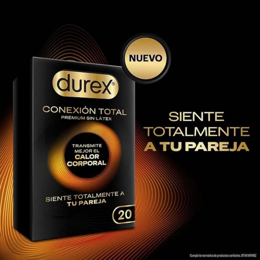 DUREX - CONEXIÓN TOTAL ULTRA FINO PLUS SIN LÁTEX 20 UNIDADES