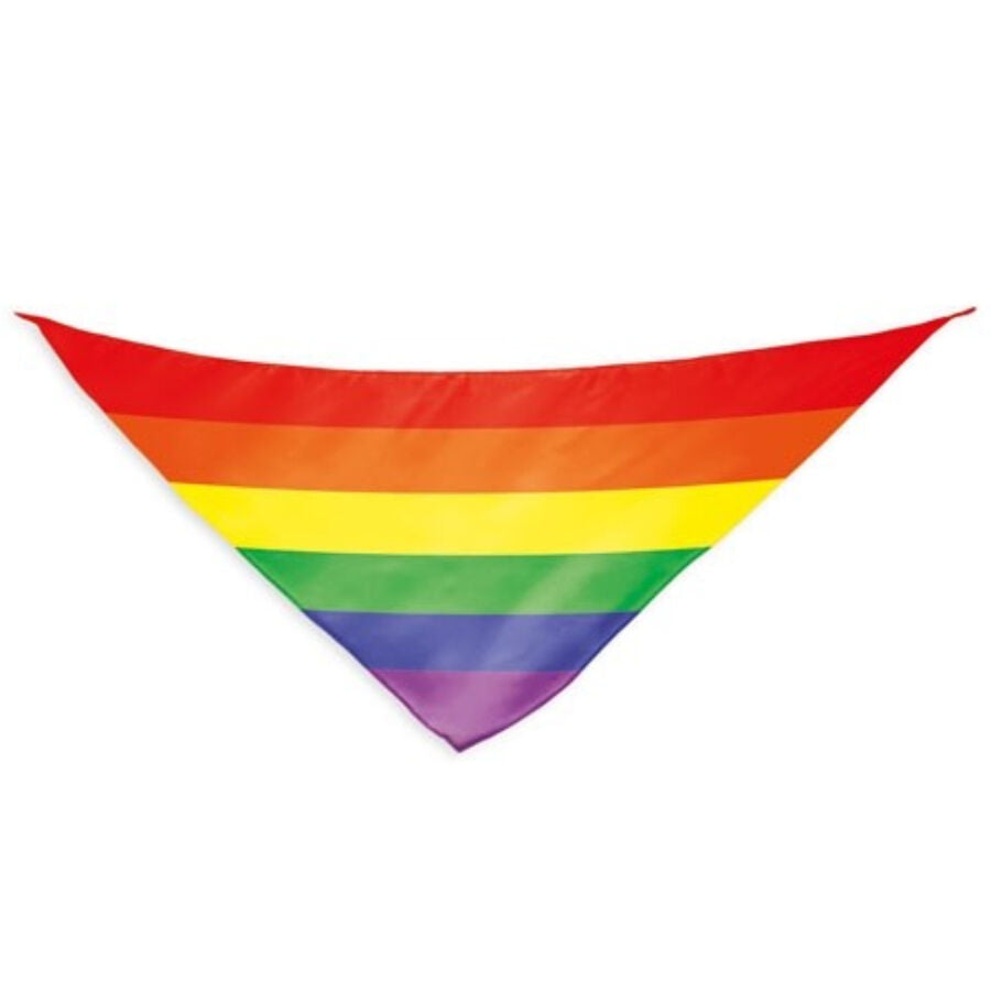 PRIDE - TRIANGULAR COTTON SCARF RAINBOW FLAG