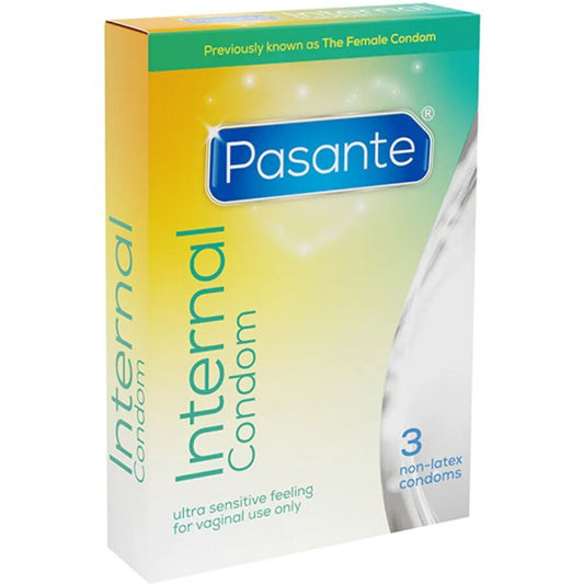 PASANTE - INTERNAL PRESERVATIVOS FEMENINOS SIN LÁTEX CAJA 3 UNIDADES