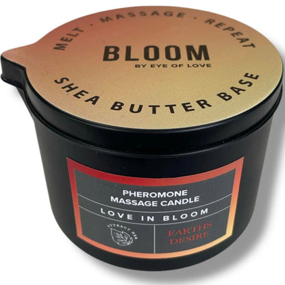EYE OF LOVE - BLOOM VELA DE MASAJE SATIVA EARTHS DESIRE 150 ML