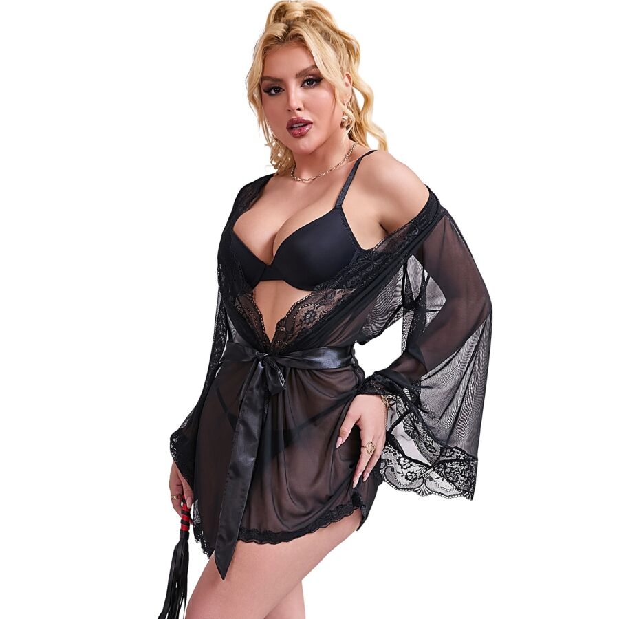 SUBBLIME - BATA TELA TRANSPARENTE DETALLE ENCAJE