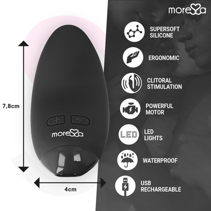 MORESSA - BLOSSOM MASSAGEADOR PESSOAL PRETO