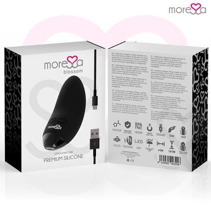 MORESSA - BLOSSOM MASSAGEADOR PESSOAL PRETO