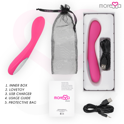 MORESSA - DRUSO GY POINT DUO MASSAGER PELVIC SERUM PREMIUM RECHARGEABLE SILICONE