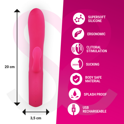 MORESSA - DUSTIN SUCCIONADOR CLITORIAL Y POTENTE VIBRACIÓN PREMIUM SILICONE RECARGABLE