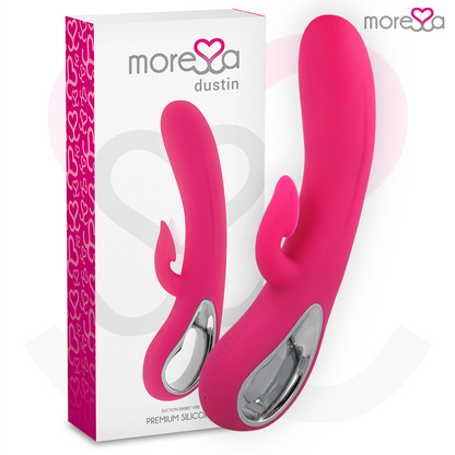 MORESSA - DUSTIN SUCCIONADOR CLITORIAL Y POTENTE VIBRACIÓN PREMIUM SILICONE RECARGABLE