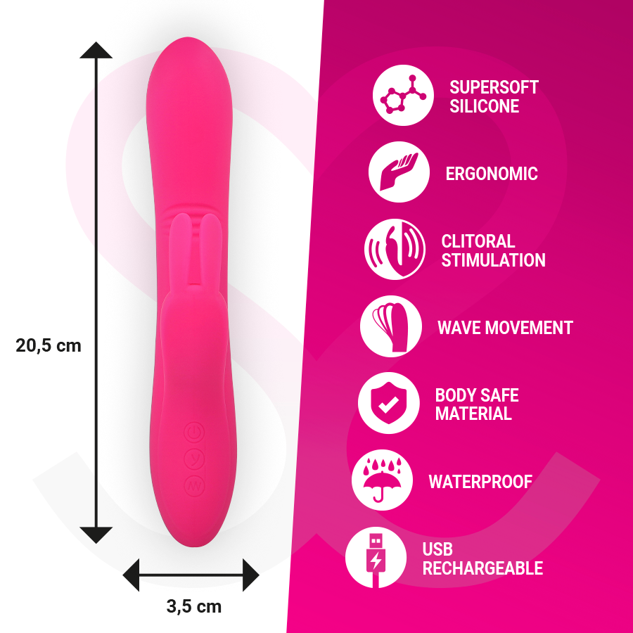 MORESSA - ETHAN WAVE EFFECT MORE POWERFUL VIBRATION PREMIUM SILICONE RECHARGEABLE