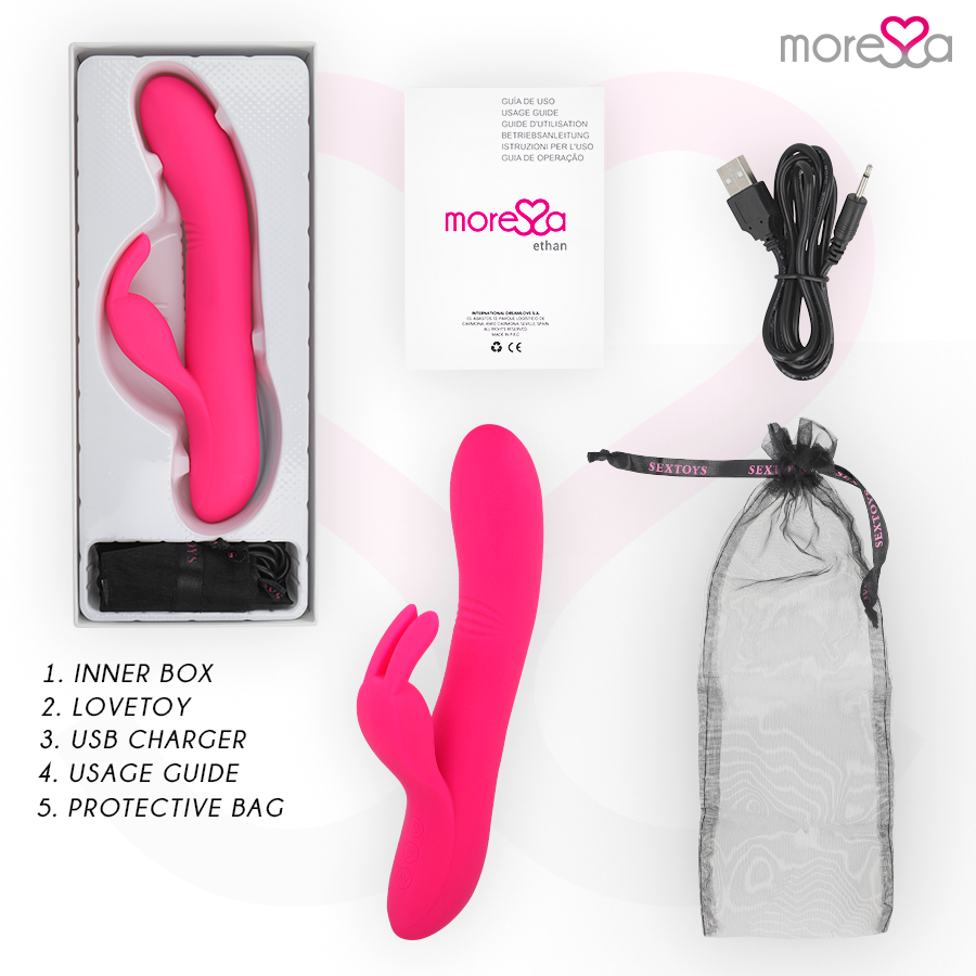 MORESSA - ETHAN WAVE EFFECT MORE POWERFUL VIBRATION PREMIUM SILICONE RECHARGEABLE