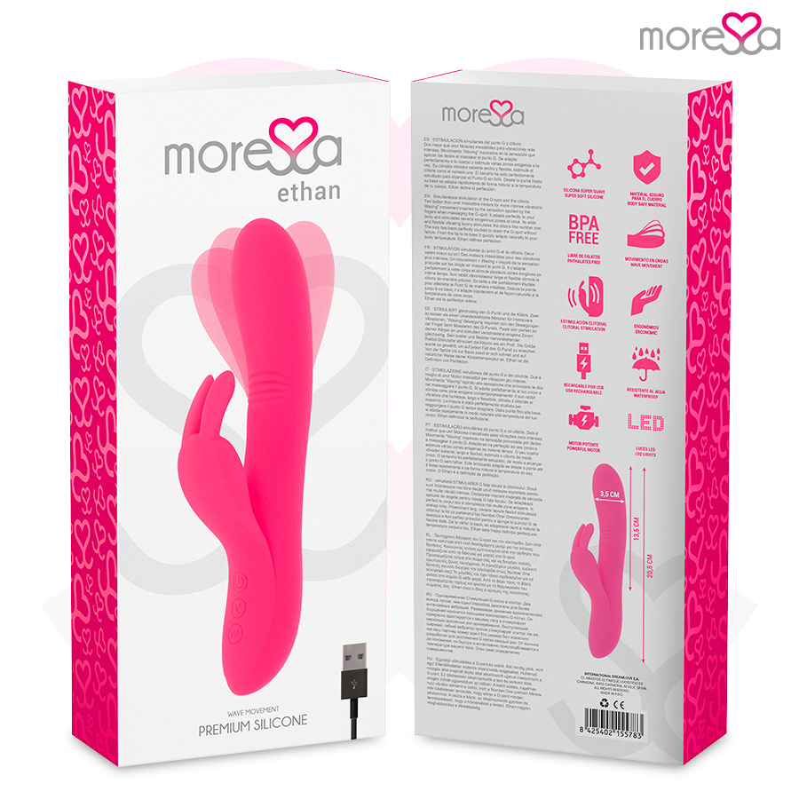 MORESSA - ETHAN WAVE EFFECT MORE POWERFUL VIBRATION PREMIUM SILICONE RECHARGEABLE