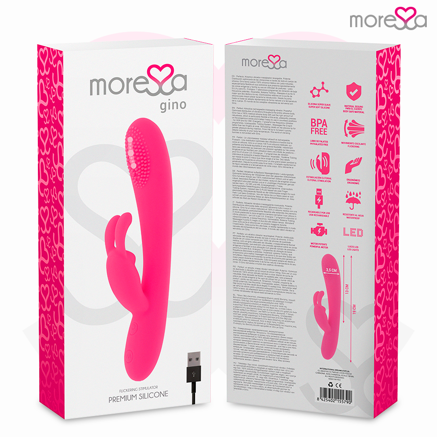 MORESSA - GINO TICKLING VAGINAL PREMIUM SILICONE RECHARGEABLE