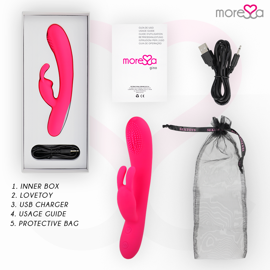 MORESSA - GINO TICKLING VAGINAL PREMIUM SILICONE RECHARGEABLE
