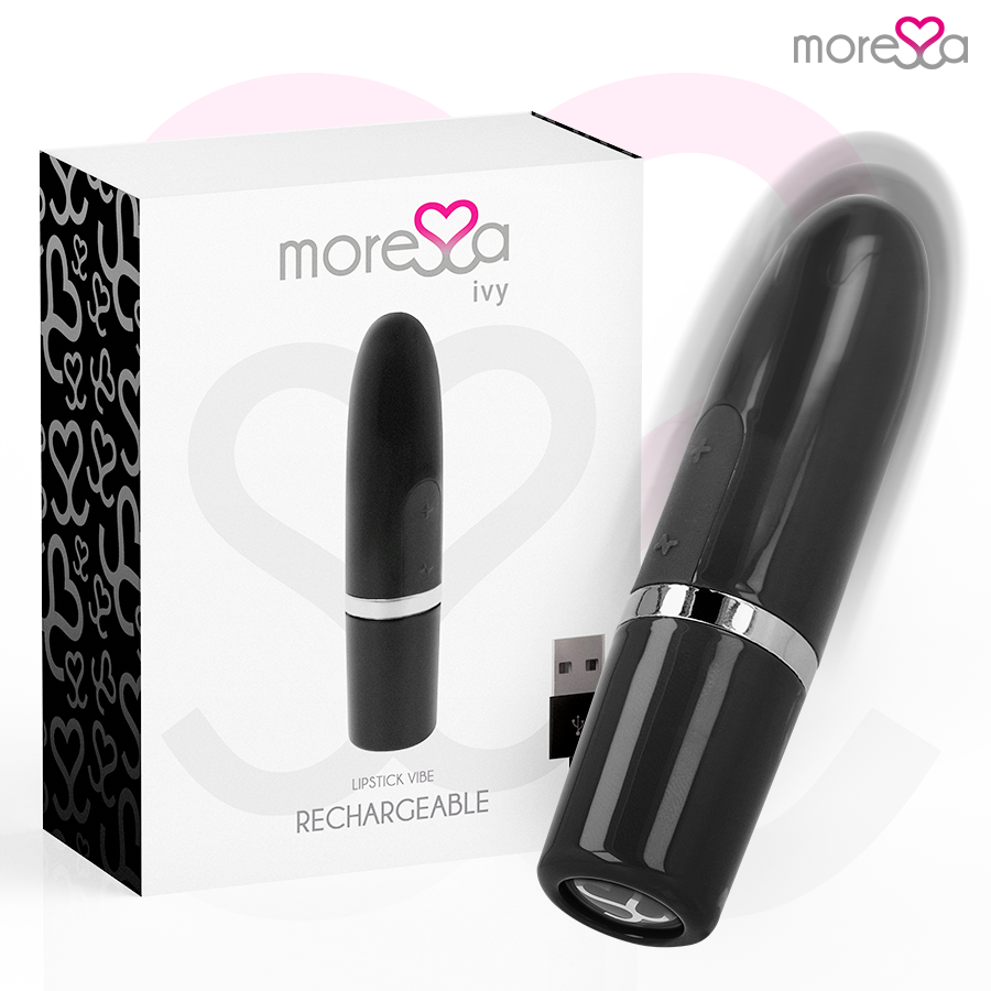 MORESSA - IVY TRAVEL LIP SIMULATOR MASSAGER BLACK