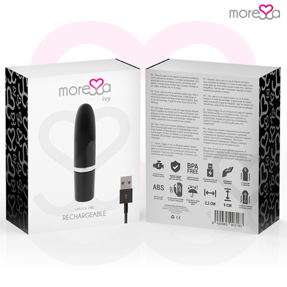 MORESSA - IVY TRAVEL LIP SIMULATOR MASSAGER BLACK
