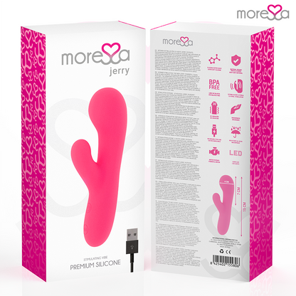 MORESSA - JERRY CLIP VIBRATOR GY SPOT CLITORIS PREMIUM SILICONE RECHARGEABLE