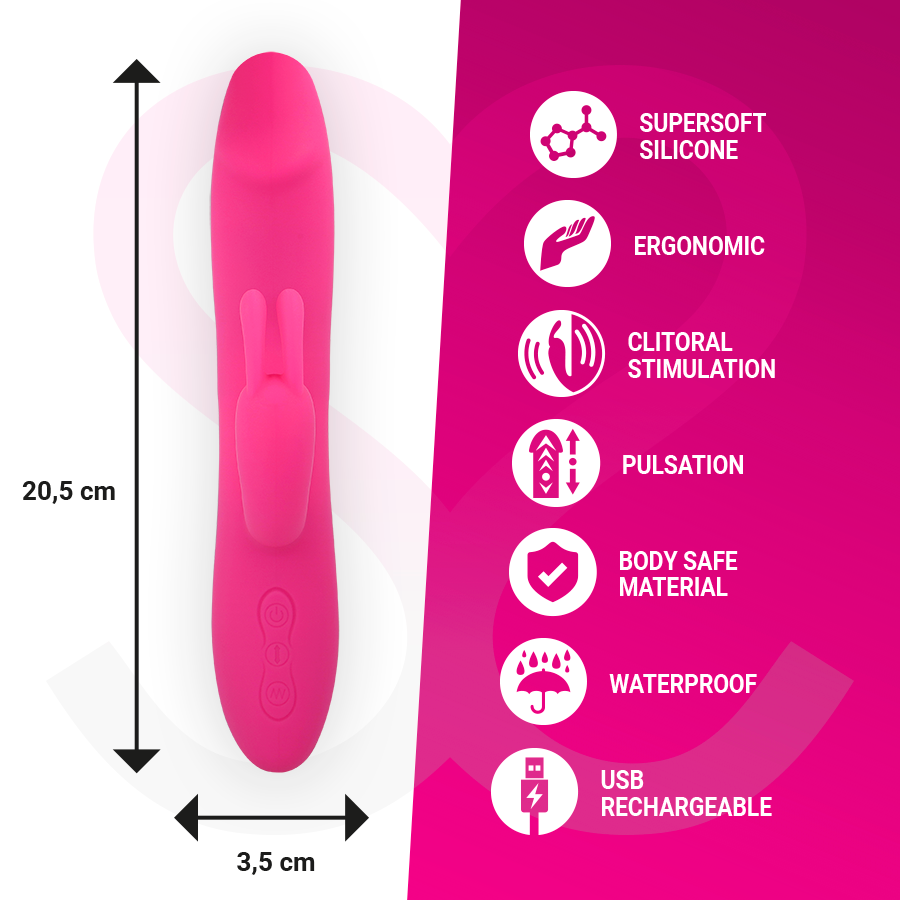 MORESSA - MOLLY UP&amp;DOWN BOOSTER AND POWERFUL VIBRATION PREMIUM RECHARGEABLE SILICONE