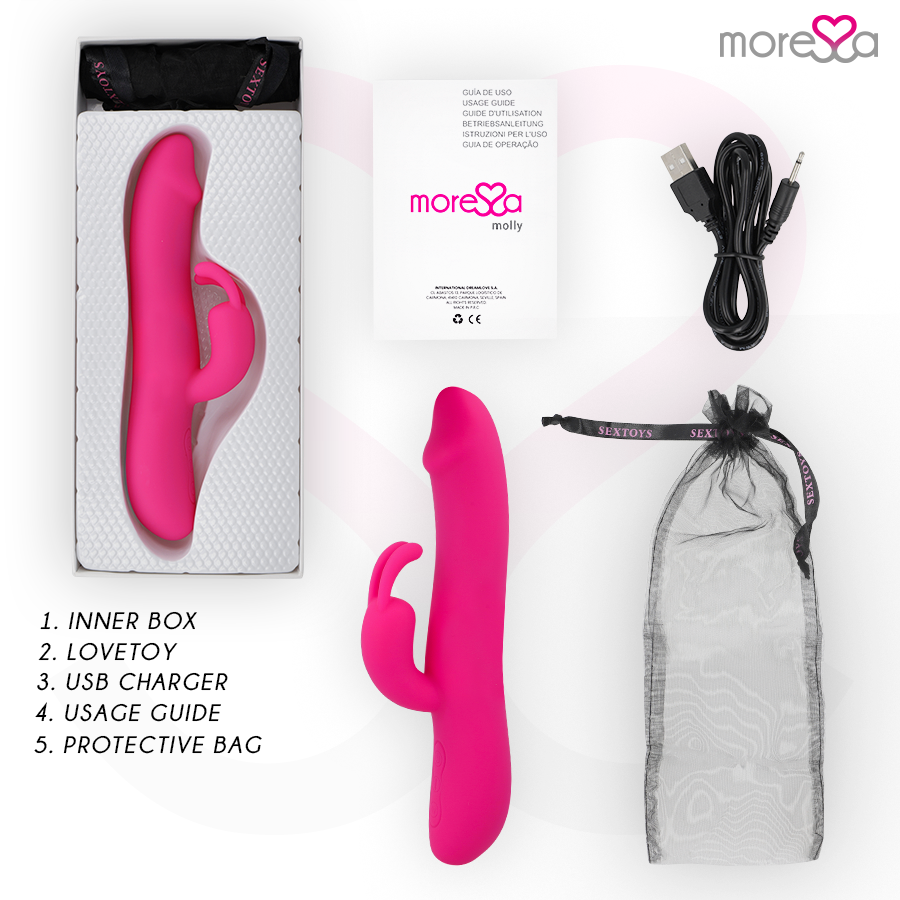 MORESSA - MOLLY UP&amp;DOWN BOOSTER AND POWERFUL VIBRATION PREMIUM RECHARGEABLE SILICONE
