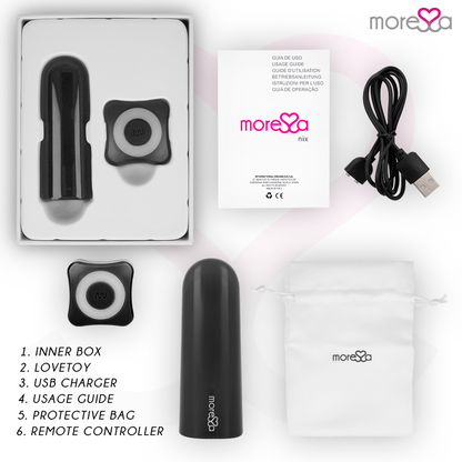 MORESSA - NIX Powerful Multi-Game Vibrator Remote Control Black